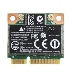 Wi-Fi Bluetooth 4,0 Беспроводной Половина Mini карта pci-e для hp Atheros QCWB335 AR9565 SPS 690019-001 733476-001 аккумулятор большой емкости 802.11b/g/n C26