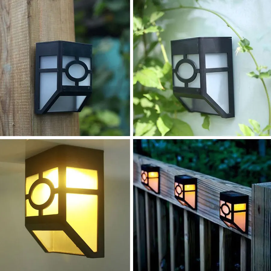 LED Solar Power Garden Wall Light Retro Solar Outdoor Lamp Waterproof Yard Path Street Landscape Decor Lighting Auto Turn On Off (23)