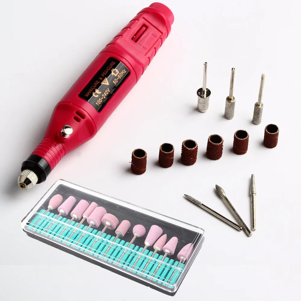 

Nail Drill Manicure Cutters Electric Manicure Set Cutter with 6&12 Bits Set For Pedicure Machine for Manicure And Pedicure