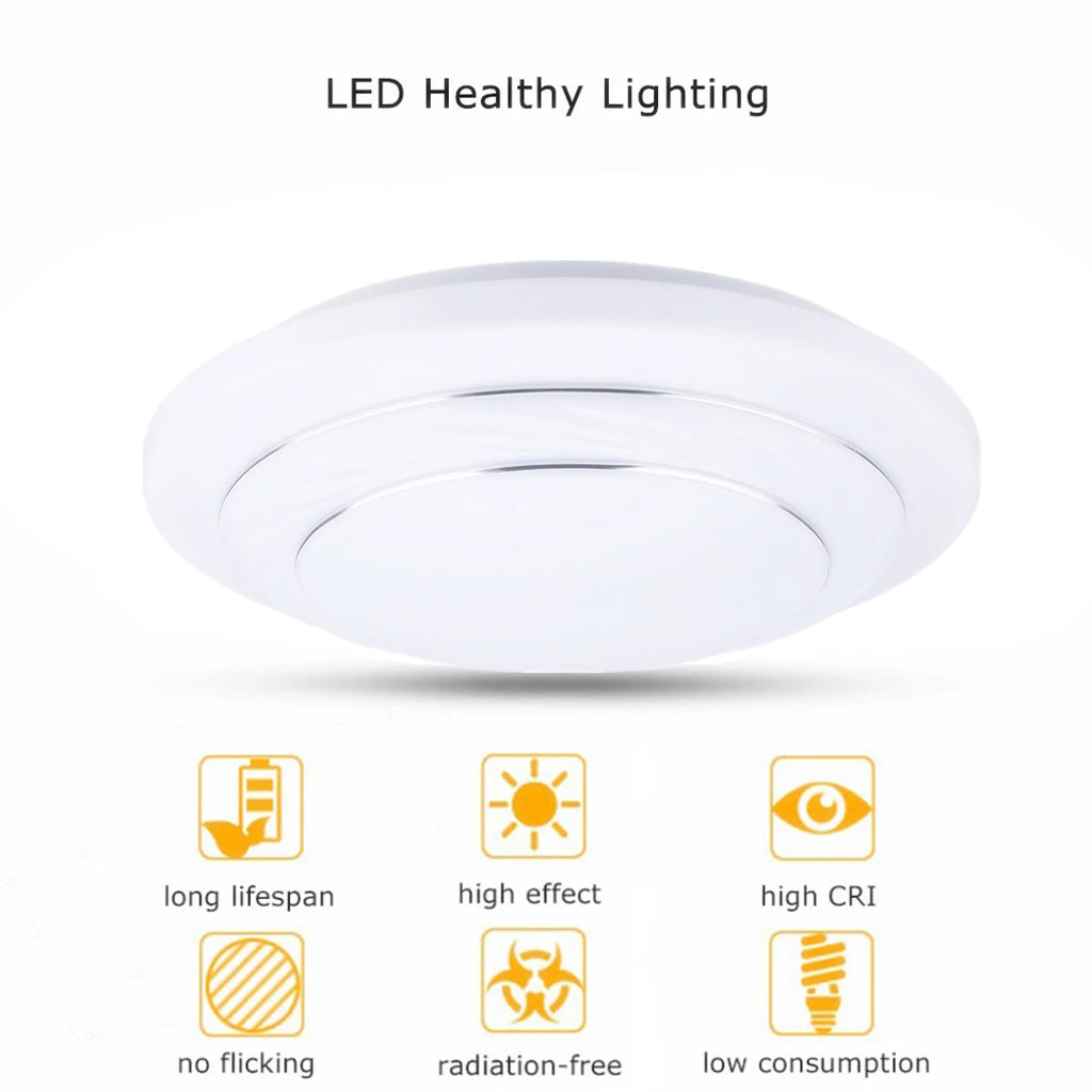 24W Round LED Ceiling Light, white/ natural white/ warm white 3 modes (2)
