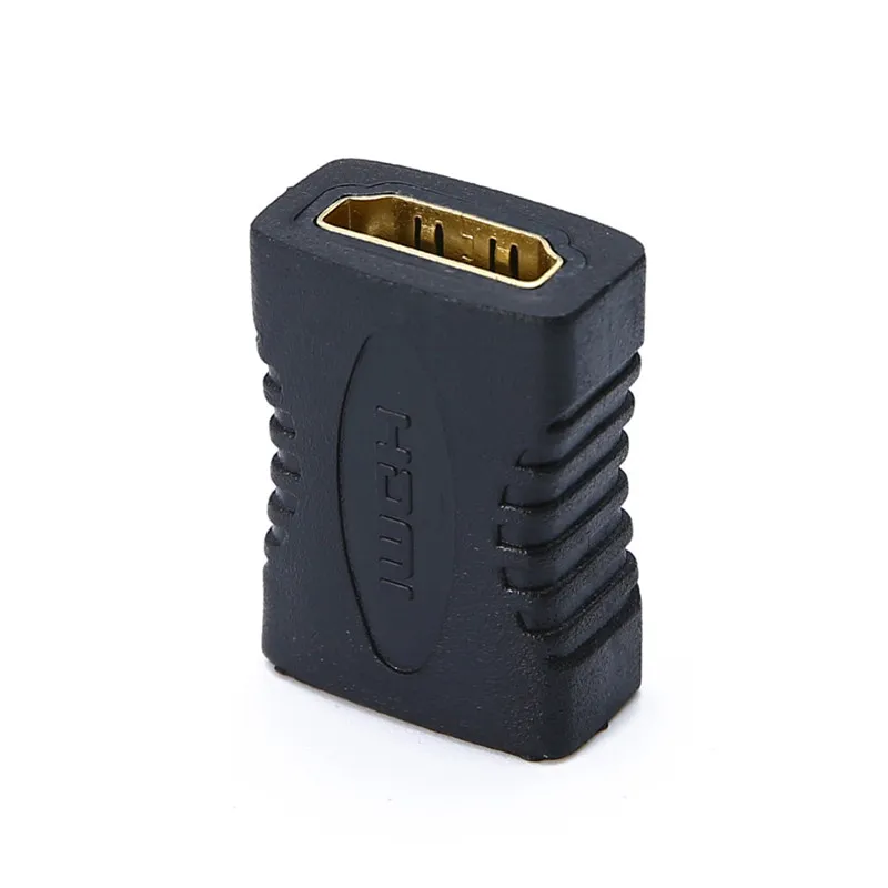 High Quality Black HDMI Female to HDMI Female Connector Extender HDMI Cable Cord Extension Adapter Converter 1080P High Quality Black HDMI Female to HDMI Female Connector Extender HDMI Cable Cord Extension Adapter Converter 1080P