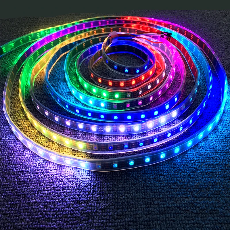 Светодиодная лента WS2812B цветная светодиодная 5050 пикселей 5 в пост. Тока 0 RGB WS2812 IC