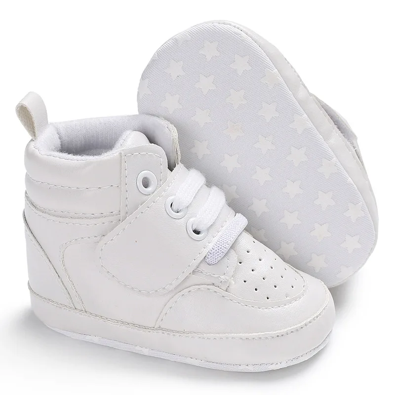 E& Bainel/Новинка, 3 цвета, детская обувь новорожденного из PU искусственной кожи с мягкой подошвой для мальчиков и девочек теплые ботинки, кроссовки