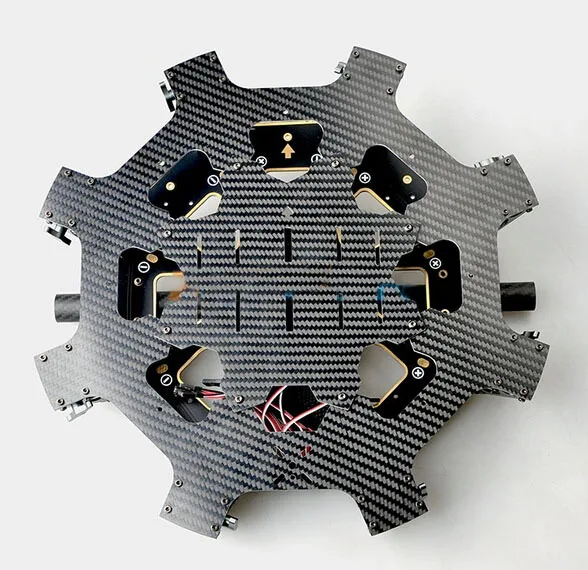  New 8 Axis Carbon Fiber Main Center Board w/ PCB Board w/ 25mm Support Tube Frame for DIY Foldable 