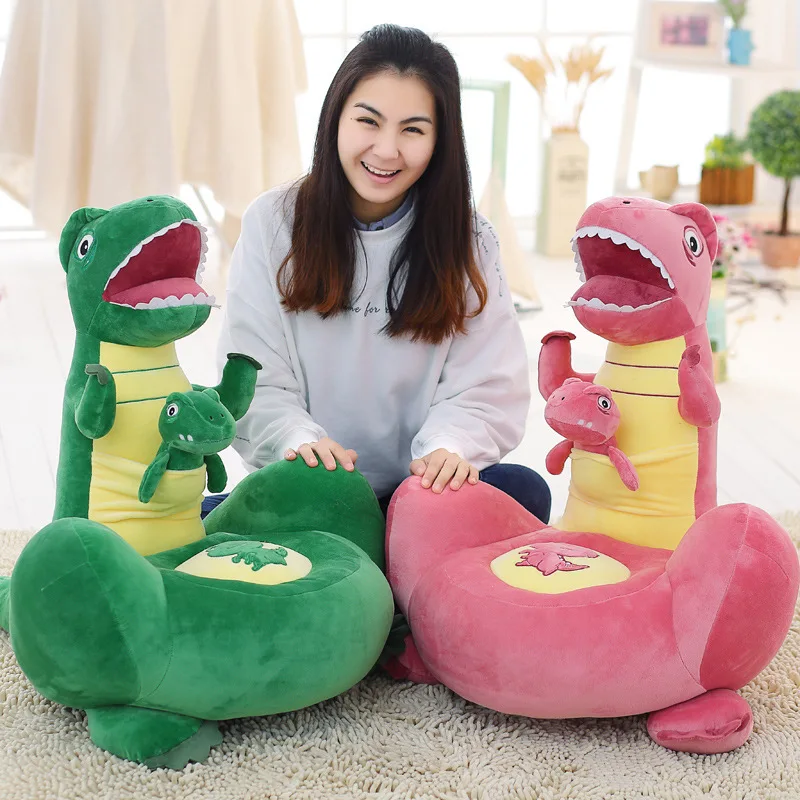 

Creative Bedroom Lazy Cute Plush Cartoon Dinosaur Sofa Baby Plush Toys Sofa Child Seat Baby Chair 3 Colors