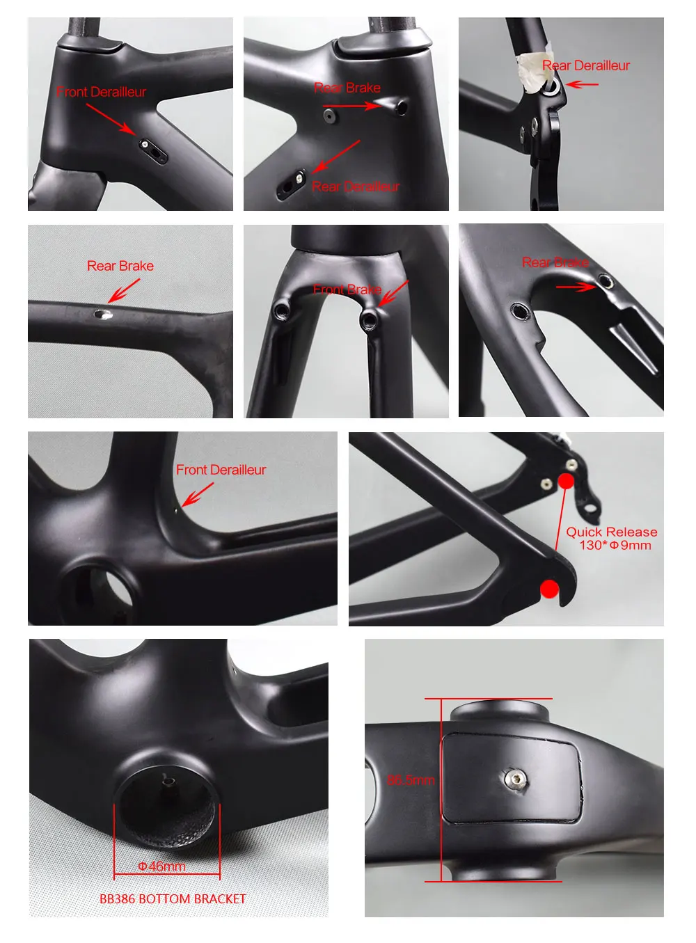 Discount Bicycle parts carbon frame road bike carbon frameset with fork seatpost size 50/53/55/57cm carbon road frame 11 Discount Bicycle parts carbon frame road bike carbon frameset with fork seatpost size 50/53/55/57cm carbon road frame 11