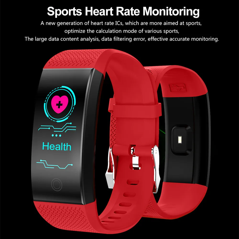 TLXSA Brand Fitness Bracelet Smart Pedometer Wristband Heart Rate Monitor Waterproof IP68 Sport Intelligent Bracelet Android&IOS