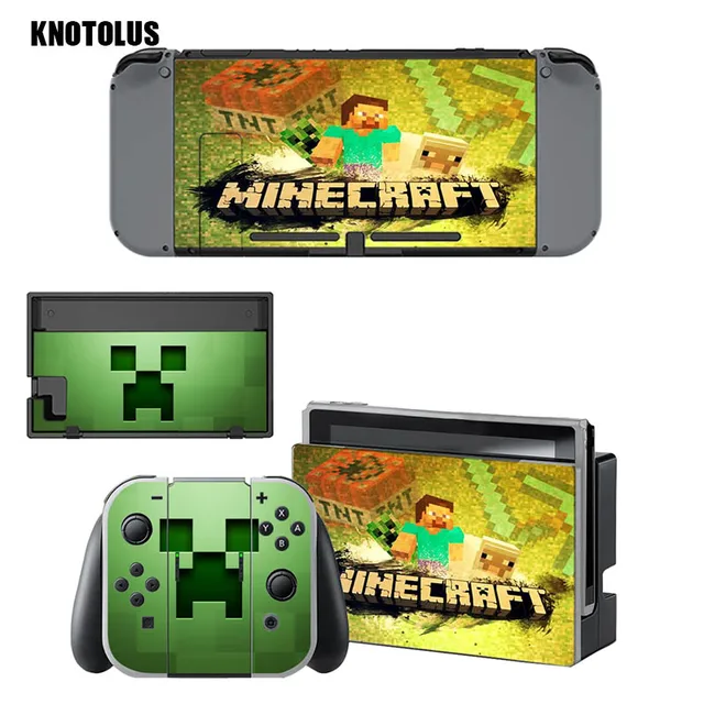 Minecraftのゲームステッカービニールスキンステッカーnintendスイッチコンソールコントローラープロテクターカバーデカールスキンステッカー ステッカー Aliexpress