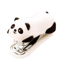 Мини милый Панда Стиль настольный пластиковый степлер с 1000 шт. скобы для офиса школы дома путешествия и Лучший милый подарок для детей