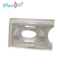 Прозрачный пластиковый держатель ID карты с присосками