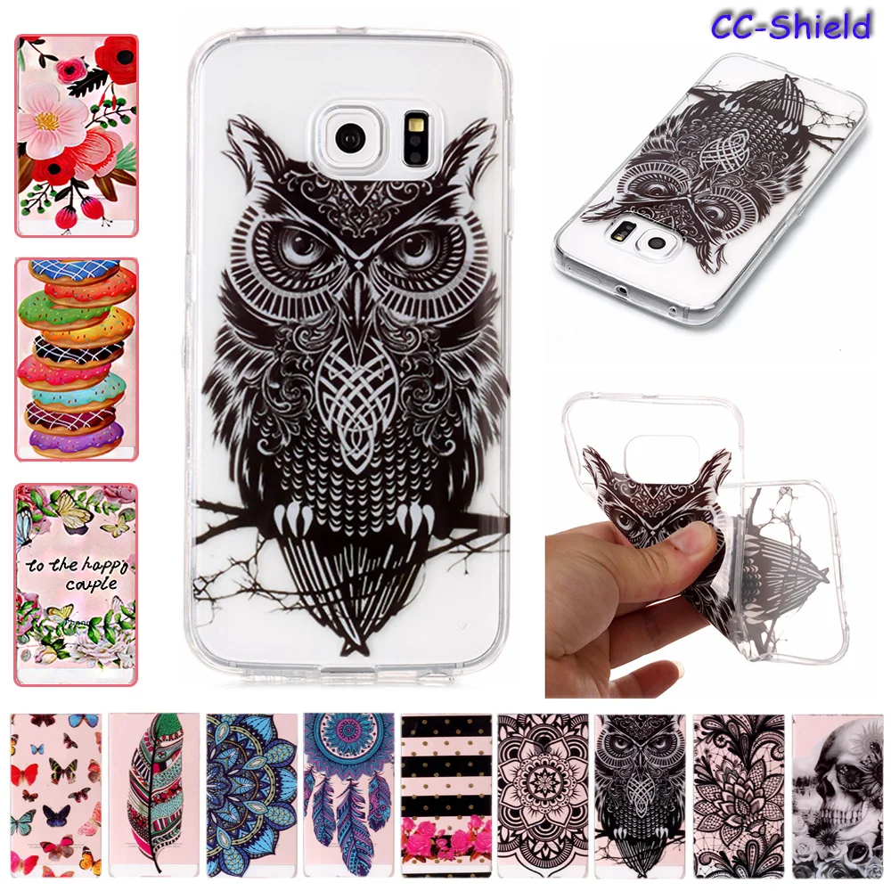 Мягкий ТПУ чехол для Samsung Galaxy S6 S 6 Edge G925 G925F G925J SM-G925F SM-G925J прозрачный силиконовый