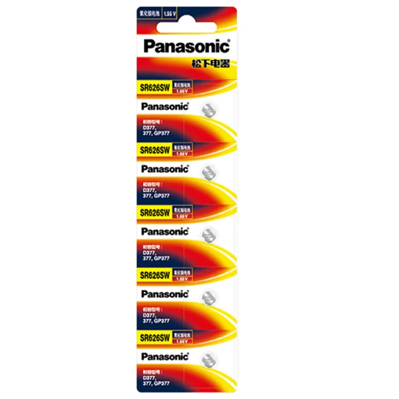 5 шт./лот SR621SW оксид серебра 6.8 мм* 2.6 мм Дисковые батареи для panasonic AG1 364 164 D364 L621 1.55 В часы для монет Батарея