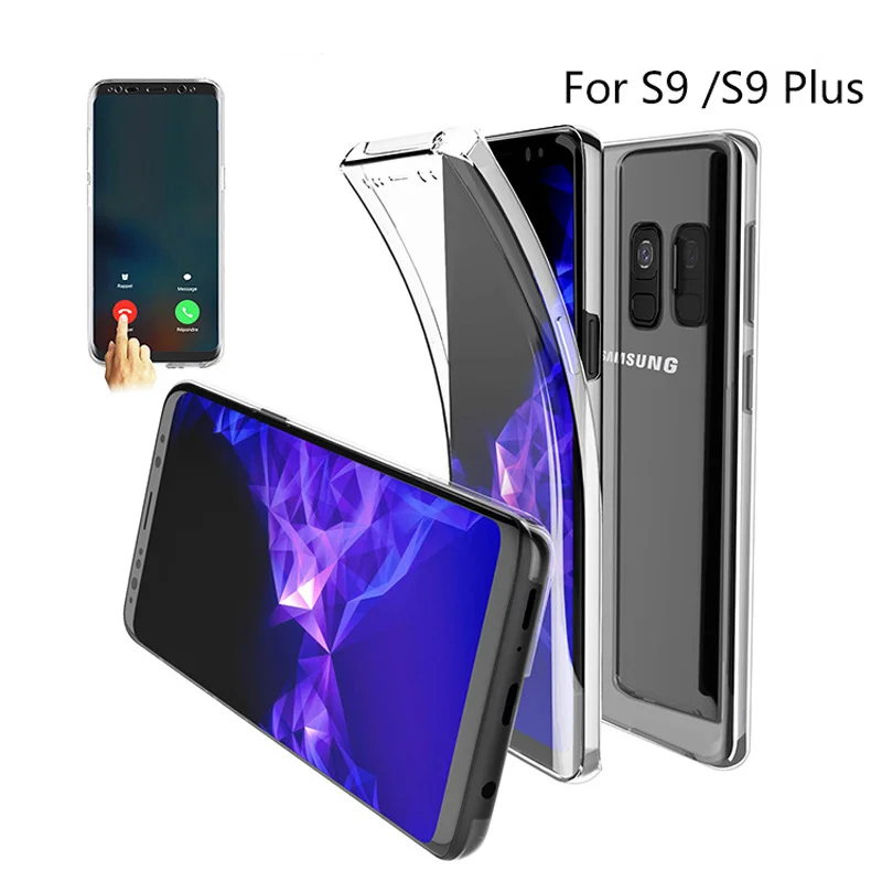 Чехол для Samsung Galaxy S8 S9 S10 Plus Note 8 9 ультратонкий прозрачный силиконовый чехол из ТПУ