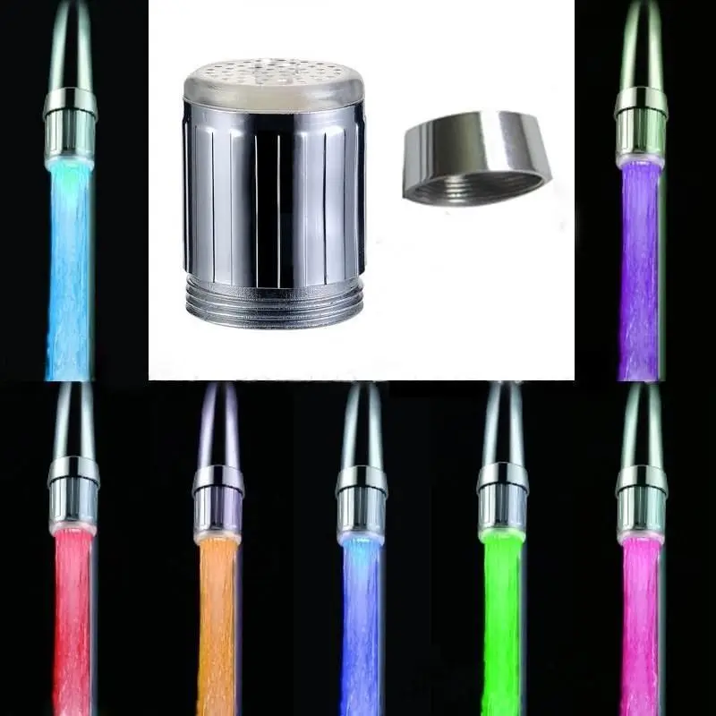 

RGB LED Water Faucet Stream Light 7 Colors Changing Glow Shower Stream Tap
