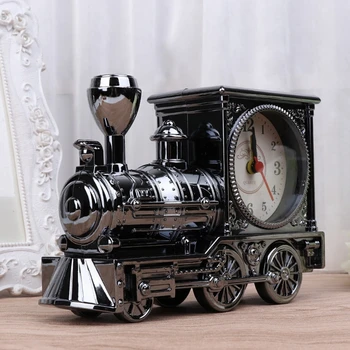 

Mechanical Alarm Clock Creative Classic Train Table Clock Electronic Desk Clock Digital Locomotive Bedroom For Kids Gift