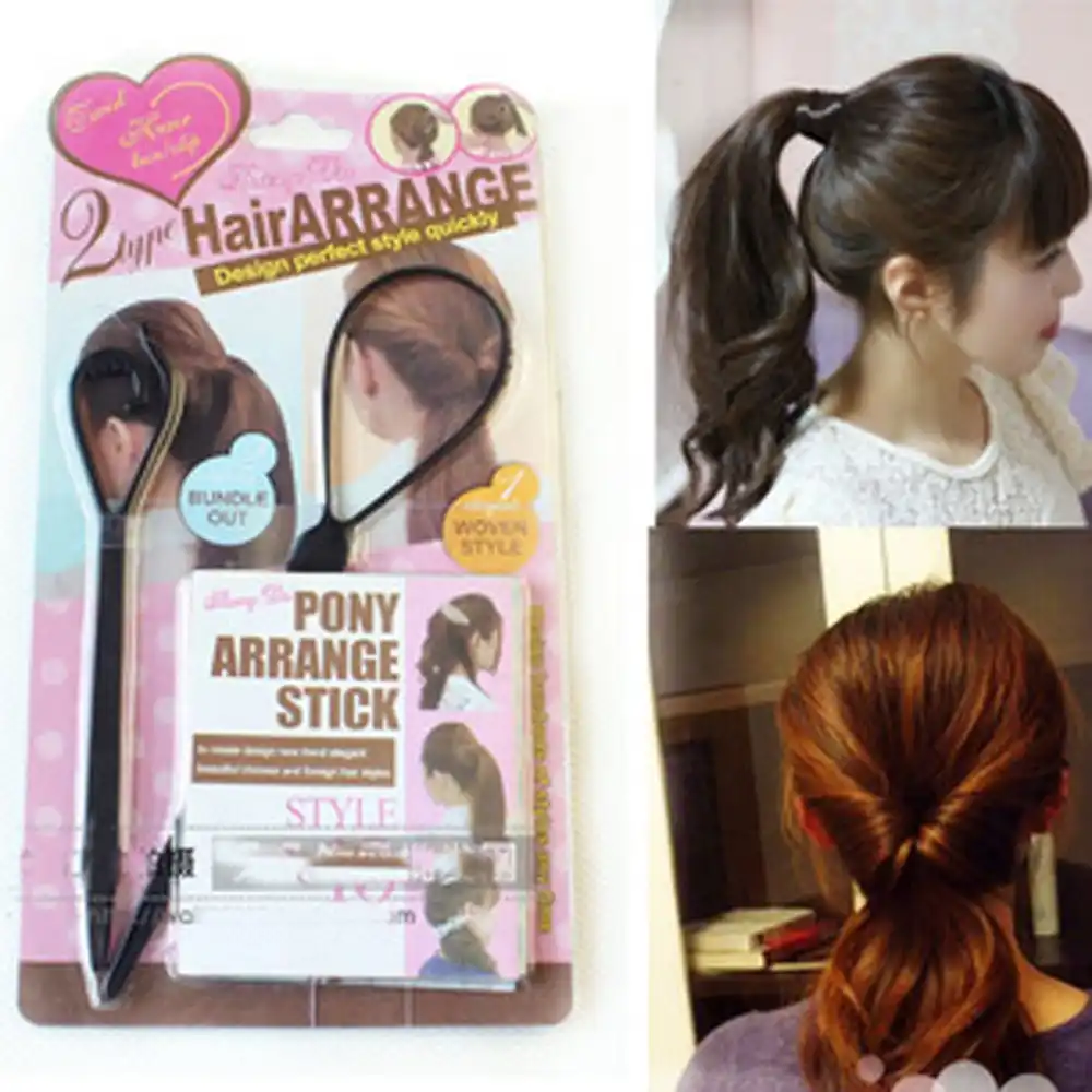 Furling Girl Women Fashion Black Pull Hair Needle Hair Arrange