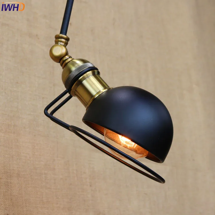 IWHD Arandela Лофт промышленный настенный светильник для дома освещение Wandlamp качели длинные руки настенный светильник Винтаж Lampara pared