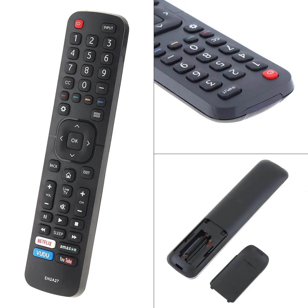 EN2A27 TV Remote Control Replacement Support 2 x AAA Batteries with Long Transmission Distance for 40H5C / 43H5C /43H7C | Электроника