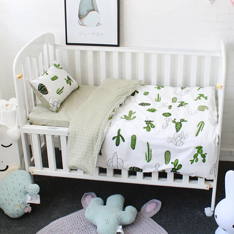3 Pcs Set Baby Bedding Set Pure Cotton Flamingo Grey Cloud Pattern Crib Kit Including Pillowcase Duvet Cover Cot Flat Sheet 3 Pcs Set Baby Bedding Set Pure Cotton Flamingo Grey Cloud Pattern Crib Kit Including Pillowcase Duvet Cover Cot Flat Sheet