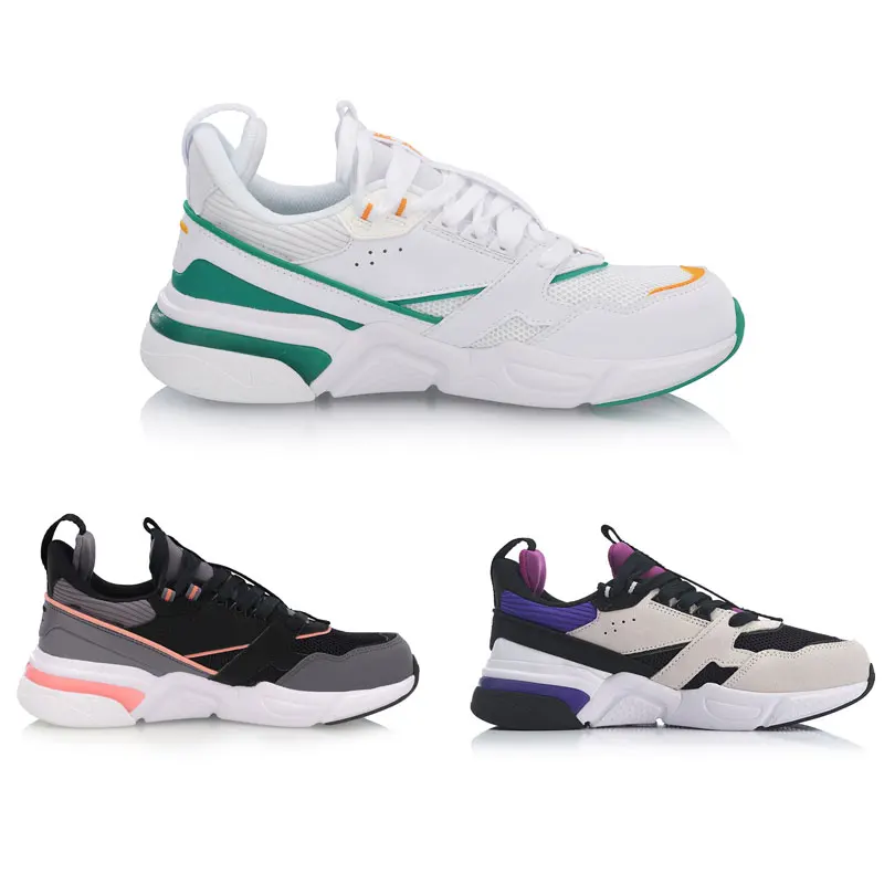 Ceny (Wyprzedaż) li ning kobiety 001 klasyczny styl życia buty Mono przędza oddychająca podszewka buty sportowe trampki AGCP024 YXB269