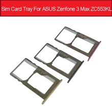 Genuine Sim Card Tray Slot For Asus Zenfone 3 Max ZC553KL SIM SD Card Adapter Holder Replacement Parts