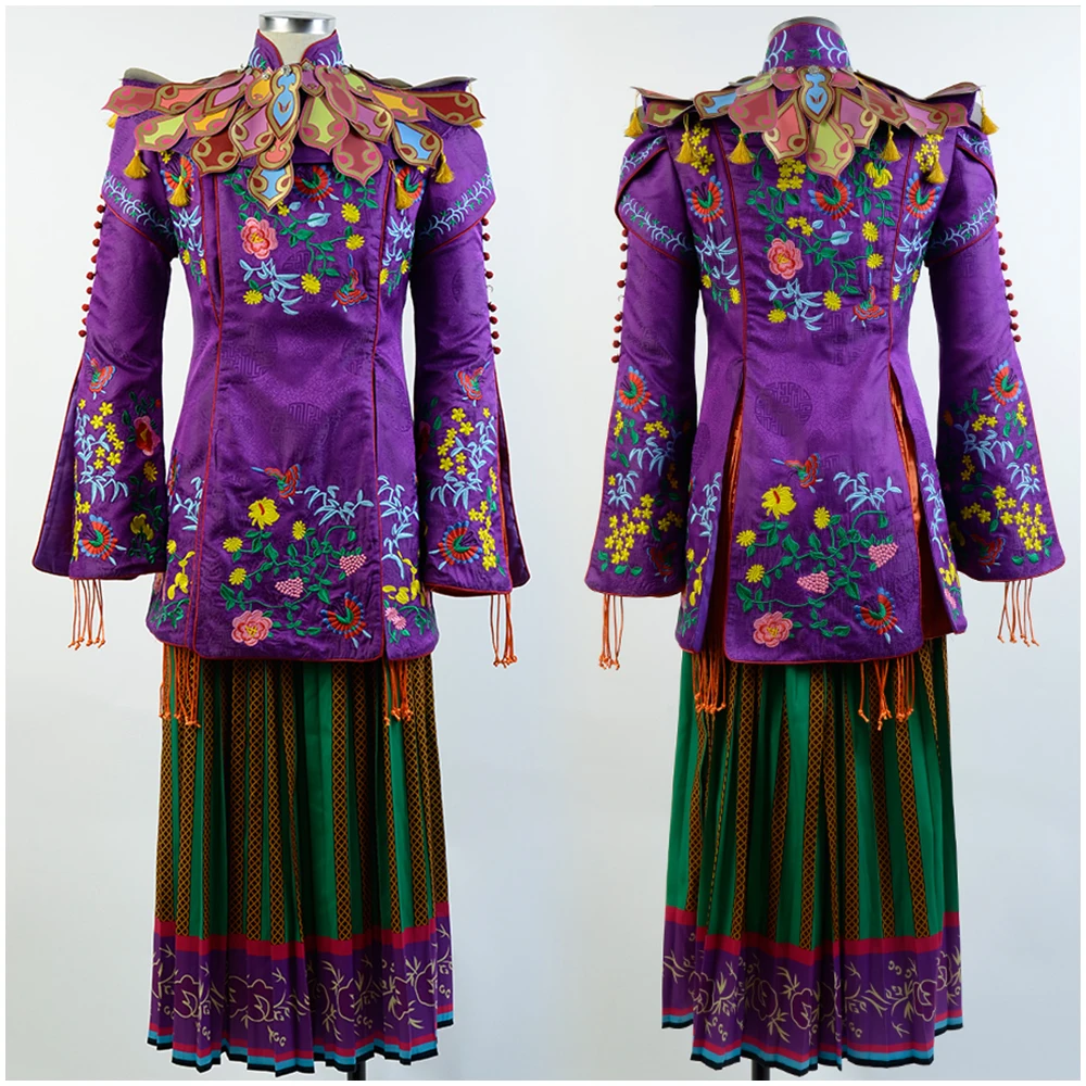 Alice Through The Looking Glass Mandarin Outfit Cosplay Costume Gown Suit Dress