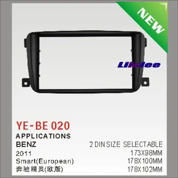 

2 DIN ABS Plastic Frame Radio Fascia For Benz Smart (European) 2007-2015 Auto Interface Dash CD Trim Installation Kits