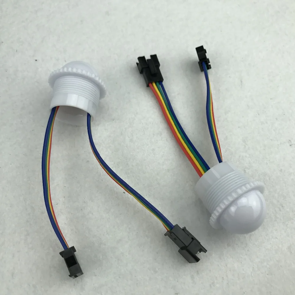 WS2813 адресуемый диаметр 26 мм DC5V RGB полноцветный светодиодный умный модуль 0 24 Вт