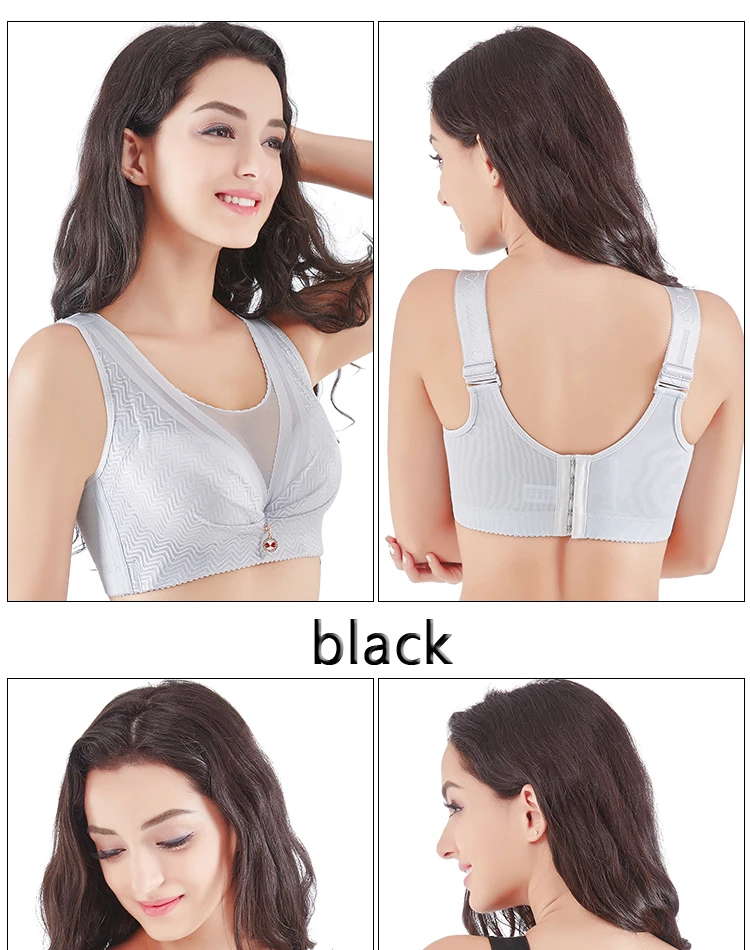 black bra Large Bra, Fat MM200 Kinds, Thin Underwear without Rings, Small Antidroop,  Bra CDE Cup big size bra 120C 120D 120E 110C 110D strapless push up bra