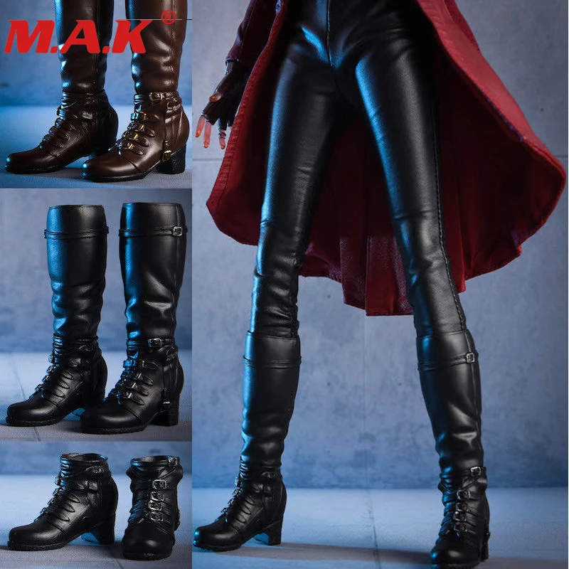 1//6th Black hollow PU Leather Shoe model For 12/" male action Figure doll