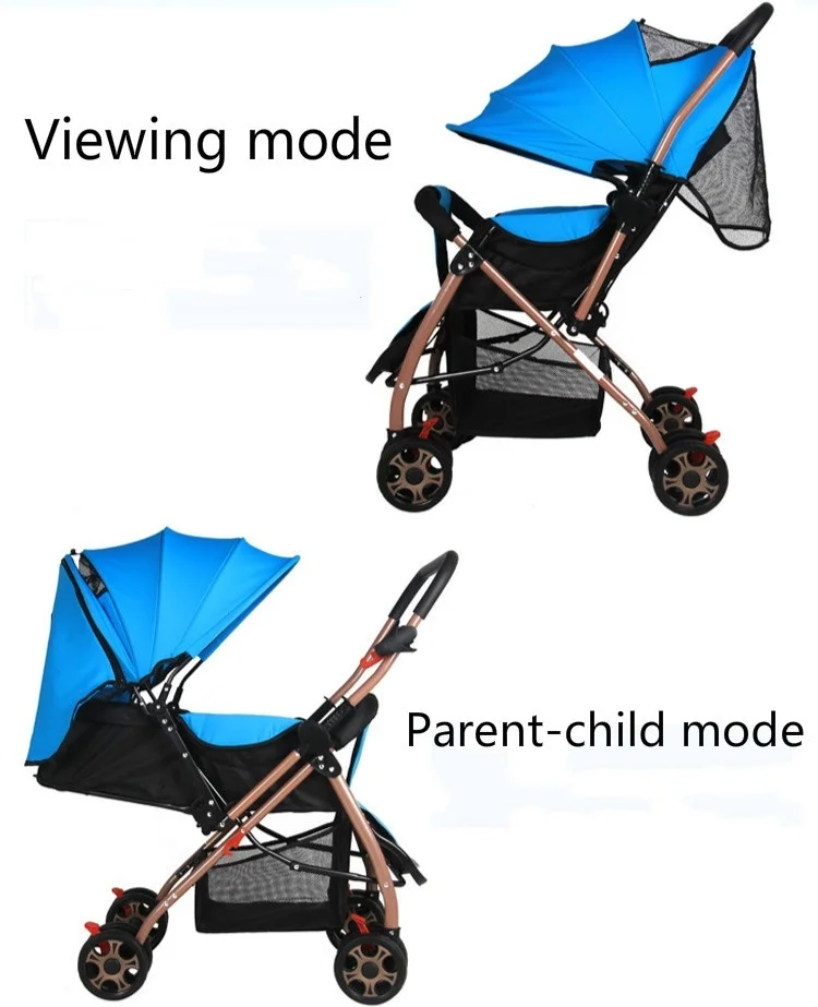 Two-way Push Baby Stroller Lightweight Baby Stroller Baby Stollers Foldable Pushchair  No Tax and Shipping From  EU or CN