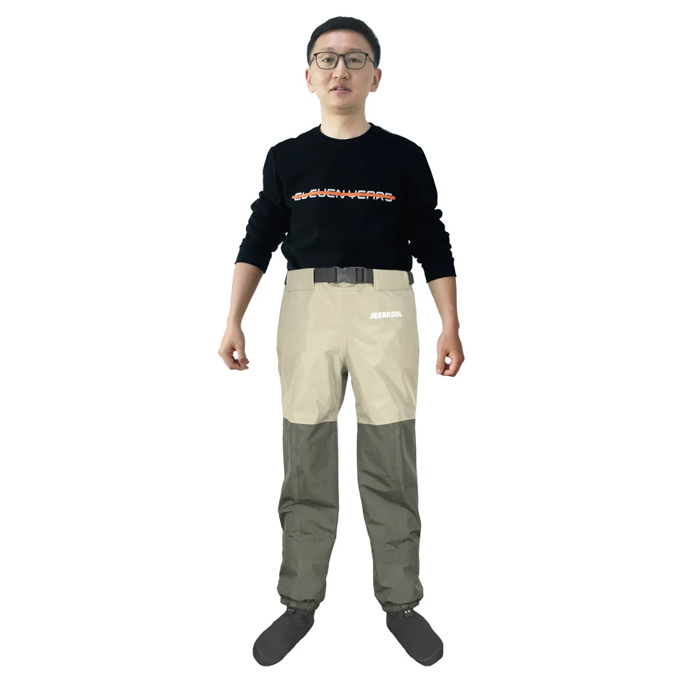 Original Jeerkool Fly Fishing Waders Waist Pants Waterproof Breathable