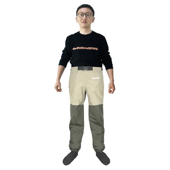 Original Jeerkool Fly Fishing Waders Waist Pants Waterproof Breathable Chest Hunting Wading Pants Rafting Jerseys For Shoe
