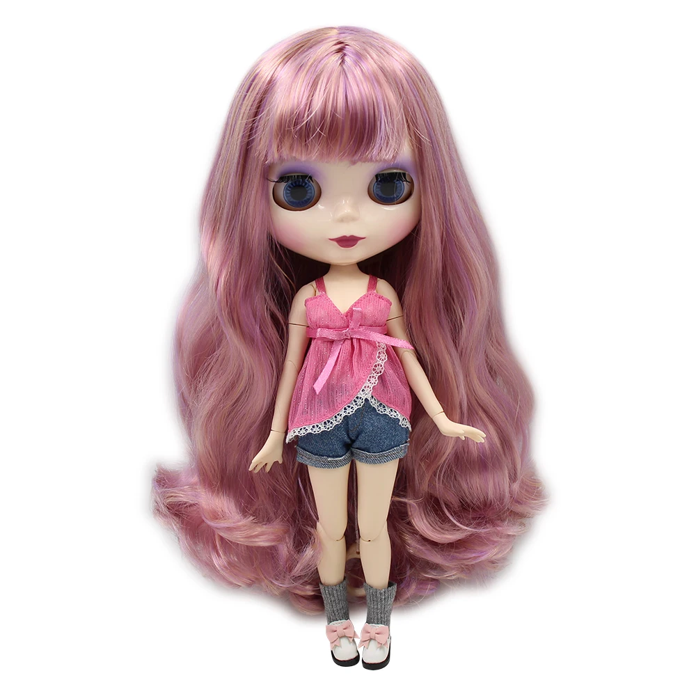 Кукла Blyth 1/6 ICY DBS Обнаженная кукла фиолетовая Смешанная золотые волосы белая кожа