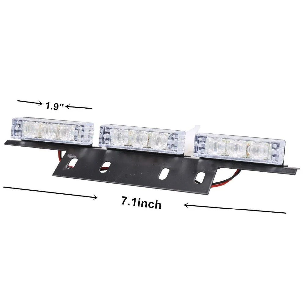 2x9 4x9 6x9 8x9 светодиодный аварийный автомобильный стробоскопический светильник s желтый красный синий 3 режима автомобиля Передняя решетка Дека стробоскоп мигающий Предупреждение светильник 12 В