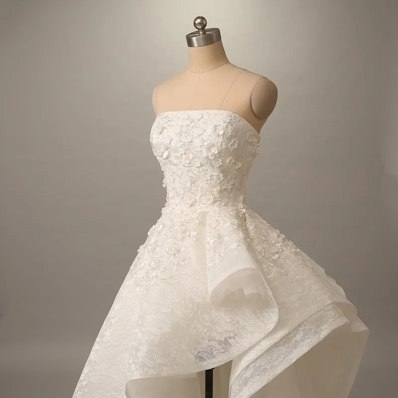 Elegant-Strapless-Lace-Muslim-Arabic-Prom-Dresses-2016-High-Back-Low-Front-Applique-Ball-Gown-Formal (3)