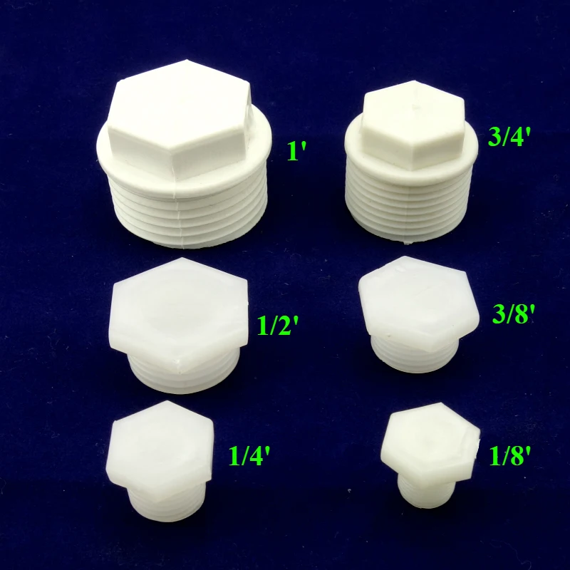 Пластиковая фитинг вилка 1/8 &quot1/4&quot 3/8 &quot1/2&quot 3/4 &quot1&quot G(BSPP)|Фитинги для труб| |