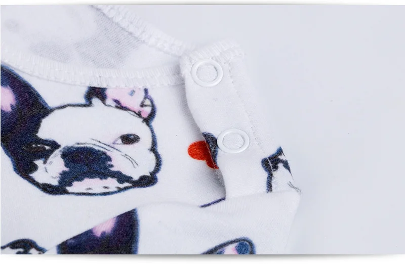Baby Jumpsuit Cotton Baby Overalls Bulldog Long Sleeve Rompers Clothing Cotton Dog Anima 2022New Autumn/Winter Newborn Girl Boy Jumpsuit hat Cute Infant Baby Girls Romper