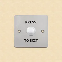 NO NC 86*86*25 мм панель из нержавеющей стали Дверь Выход кнопочный переключатель для автоматической двери ворота система контроля доступа 12VDC