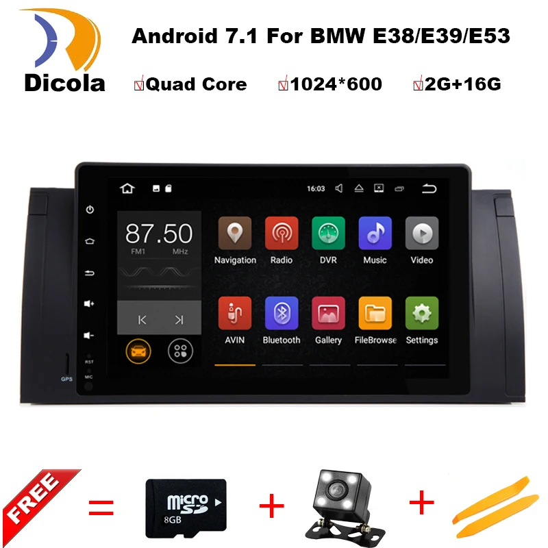 Android 7 11 Quad Core GPS Navigation 9 font b Car b font DVD Player for