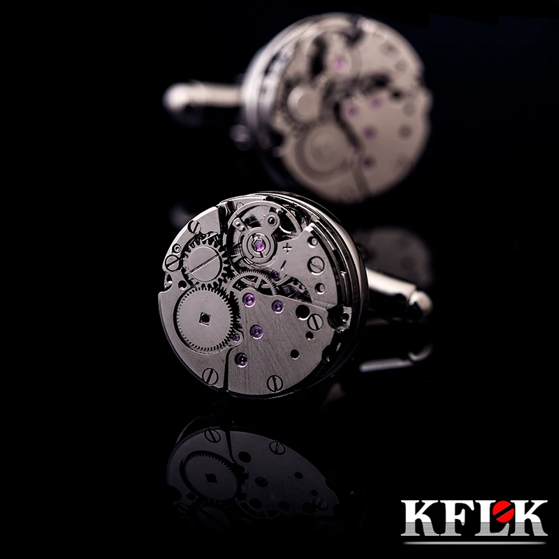 

KFLK brand high quality mechanical cufflinks men cuff links wedding gift French shirt button 2017 New arrival free shipping