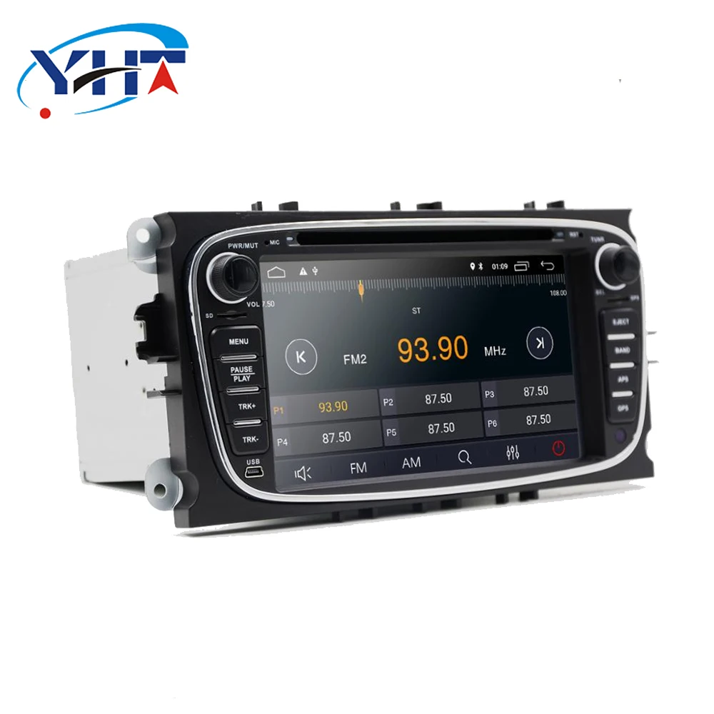 Автомагнитола 2DIN 7 дюймов четырехъядерный процессор 1 + 16 ГБ Android 600 DVD плеер Wi Fi GPS CD