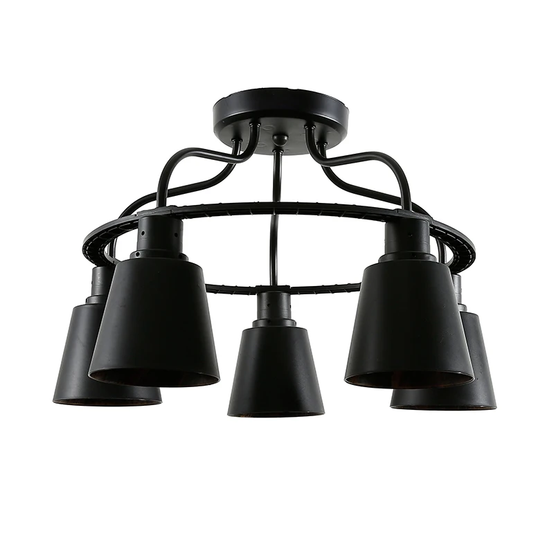 

Retro Industrial Loft Nordic Ceiling Lights Loft E27 Lamp Creative Ceiling Light 3/5 Heads Lamp For Home Decor Restaurant