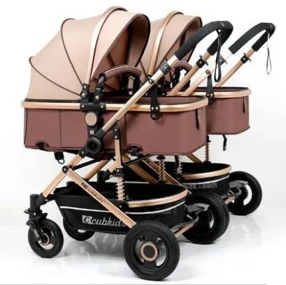 

Twin baby strollers can sit and detachable high landscape lightweight folding