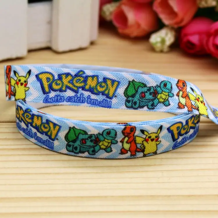 

DHK 5/8'' 5yards Fold Elastic FOE poke printed headband headwear hairband diy decoration OEM Wholesale C552