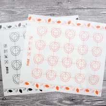 100 шт. силиконовый коврик для выпечки жаропрочная посуда для фондан печь для макаронов формочки для выпечки Кондитерские инструменты лист теста рулонные коврики коврик