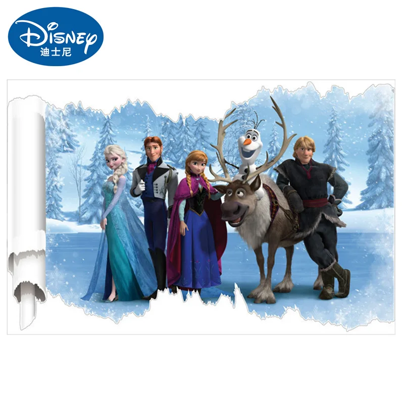 Disney Vaiana Moana Boneca Frozen Sticker Toy 3D Mural PVC Waterproof Self-adhesive Bedroom Decoration Toys Children's Gifts Disney Vaiana Moana Boneca Frozen Sticker Toy 3D Mural PVC Waterproof Self-adhesive Bedroom Decoration Toys Children's Gifts