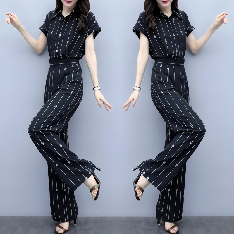 

Chiffon Floral Print Combinaison Femme Overalls Female Summer Clothes For Women Trendy Macacao Feminino Rompers Womens Jumpsuit
