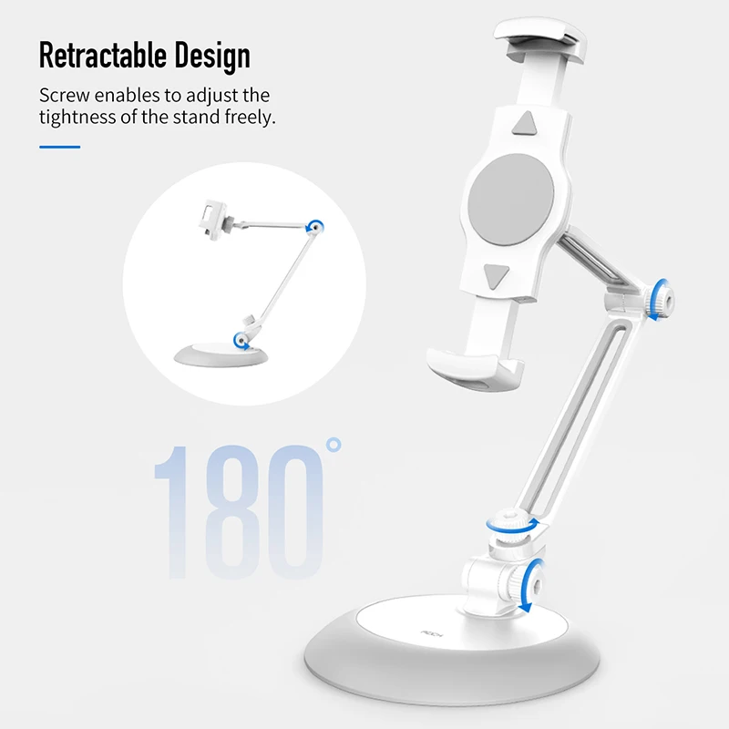  ROCK Regolabile Desktop Phone Stand Tablet Stand for iPad Mini Air Samsung for Iphone 5-10.5 inch 3