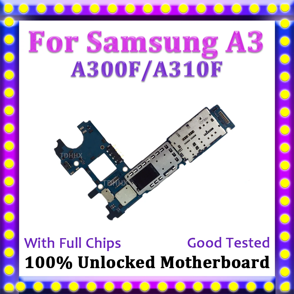 

TDHHX Full Function Motherboard Mainboard Logic Board For Samsung Galaxy A3 A300F A310F Motherboard With Android System